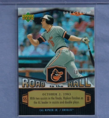 2007 Upper Deck Spectrum Cal Ripken Road to the Hall Gold #CR19 #78/99 - Image 1 of 2