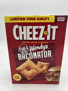 CHEEZ IT Limited Edition Wendy’s Baconator Flavored Baked Snack Crackers 12.4 OZ - Picture 1 of 7
