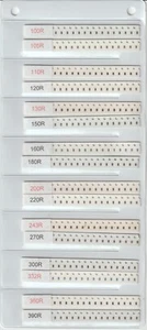 [640pcs] 0603 SMD KIT RESISTOR 100R-910R 32 VALUES x 20pcs - Picture 1 of 2