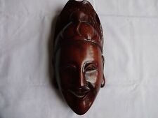 Vintage Chinese Lacquered Hardwood Carving Mask