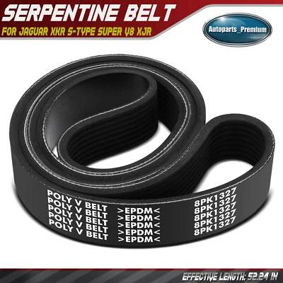 Ремень змеевика нагнетателя 52,24 дюйма для Jaguar XKR S-Type Super V8 XJR 4,2 л - Изображение 1 из 4