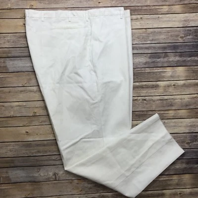 Pantalones de trabajo industriales clásicos blancos cintura para hombre 58 60 uniforme sin dobladillo PT20 #89 Foto 1 de 4