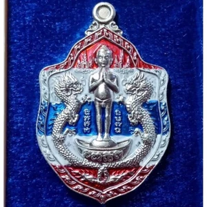 thai Amulet Ai Khai Rian Double Dragon Year 2020 Alpaca Nua Rare Weath Rich Luck - Picture 1 of 8
