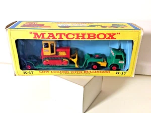 Matchbox by Lesney King Size K-17 Low Loader with Bulldozer mit OVP Blister lose - Bild 1 von 17