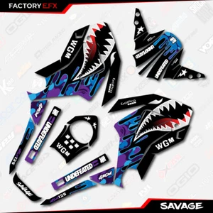 Blue & Purple Savage Graphics kit fits Honda Grom 125 2013 2014 2015 2016 MSX125 - Picture 1 of 2