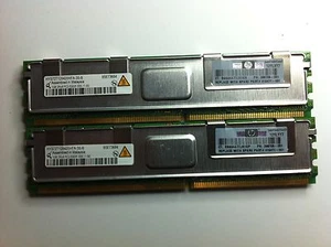 HP Memory 1GB 667MHZ PC2-5300 CL5 DDR2 SDRAM FULLY BUF P/N 398706-051 416471-001 - Bild 1 von 1