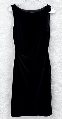 VESTIDO DE TERCIOPELO NEGRO BRILLANTE TALLA 10 DONNA RICCO Ocasión Especial Fiesta Foto 1 de 4