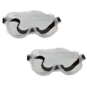 ChromaCast Safety Goggles Over Glasses Lab Work Eye Protective Eyewear - 2 Pack - Picture 1 of 6