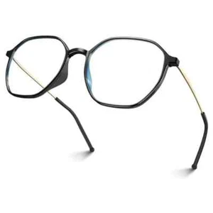 Blue Light Blocking Glasses Frame Anti Glare Eye Protection Black Eyeglasses - Picture 1 of 8
