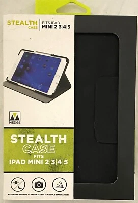 M-Edge PM5-S-MF-B Stealth Shell Folio for 7.9" iPad Mini 2/3/4/5 Black - Image 1 of 2