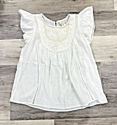 Top campesino Nicole Miller Artelier para mujer pequeño bordado Foto 1 de 4