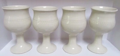 Bendigo Pottery Cream Goblets x 4 - FREE POST - image 1 of 3