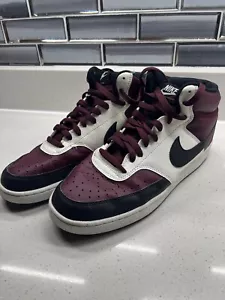 Size 10 - Nike Court Vision Next Nature Mid Dark Beetroot - Picture 1 of 6