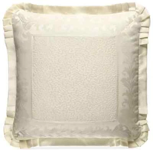ONE J. Queen New York Marquis Euro Sham Ivory Euro Square Sham NEU - Bild 1 von 2