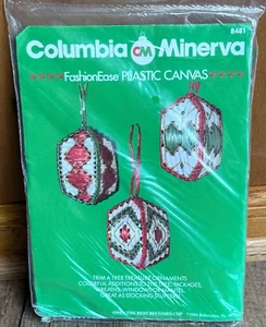 Vintage 1984 Columbia Minerva Kunststoff Leinwand Schatz Ornamente Kit versiegelt - Bild 1 von 6