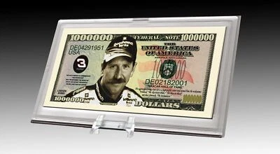 Dale Earnhardt Sr. Million Dollar Limited Edition Bill in Desktop Display Case