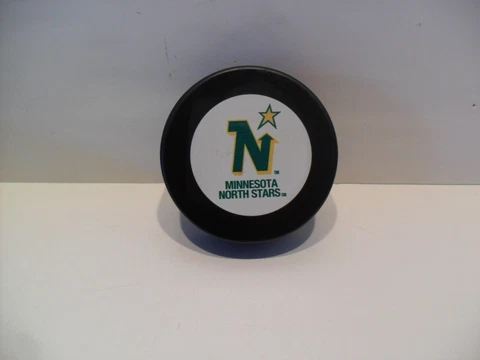 Vintage Minnesota North Stars Hockey Puck - 1967 Inaugural Logo Cover