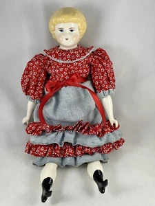 Vintage GERI MILANO DOLL 1977 with Handmade Dress 14" Porcelain Blonde Blue Eyes - Picture 1 of 23
