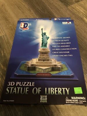 3D Puzzle  Statue Of Liberty - Over 9” Tall - Image 1 of 2