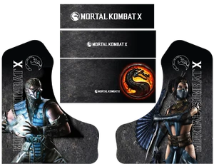 Mortal Kombat X Themed Bartop Arcade Graphics - Bild 1 von 1