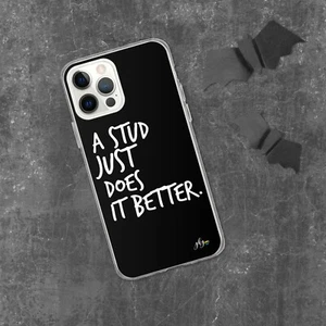 LGBTQ+ Studs iPhone Cell Phone Cases | iPhone 7-14 PRO MAX | BLACK - Picture 1 of 4