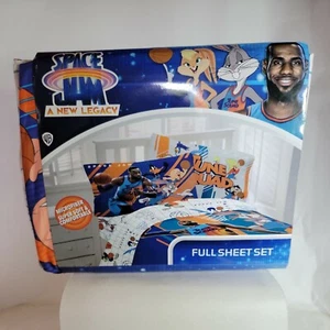 Space Jam 2 "A New Legacy" Kids Super Soft Microfiber Full size Sheet Set NIOP - Picture 1 of 12