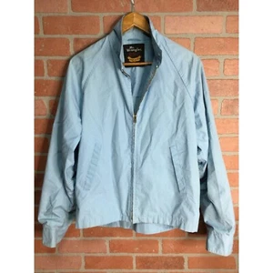 Vintage Mr Wrangler Full Zip Jacket Water Repellent Pockets Blue Mens Size L - Picture 1 of 8