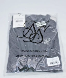 SikSilk Herren Hoodie mit durchgehendem Reißverschluss abnehmbare Ärmel - schwarz NEU - Bild 1 von 3