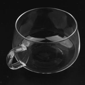 Round Borosilicate Glass Cup Coffee mug and cup Clear - Bild 1 von 7