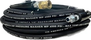 50' Pressure Washer Hose 3/8" x 50 ft 4000 psi / 250 degrees - Picture 1 of 3