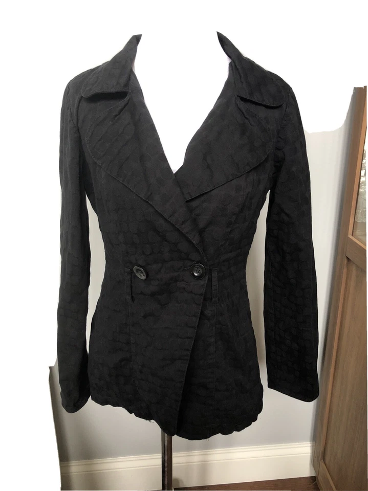 POR Envoltura Chaqueta Deportiva Acolchada Negra BOTÓN CARRERA INFORMAL Mujeres Talla PEQUEÑA Foto 1 de 4