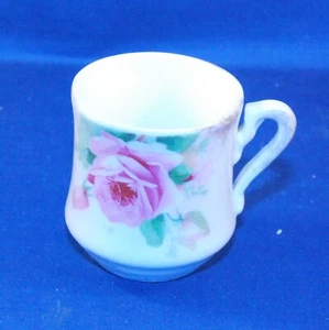 Vintage Mini Demitasse Tea Cup BTC Germany Pink Roses 2 1/4" tall - Picture 1 of 5
