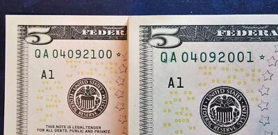 April 09 2001 thru 2100 Birthday Anniversary Star Note You Pick The Date (1) UNC - Image 1 of 3