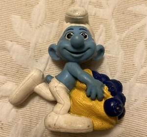Puffo Vintage 2011 Peyo McDonald's 3 1/2" Greedy Action Figure Giocattoli - Foto 1 di 2