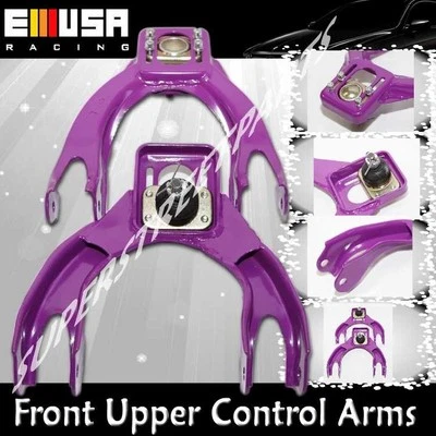 Front Upper Control Arms for 94-01 Integra 92-95 Civic 93-97 Civic Sol EG PURPLE Foto 1 de 4