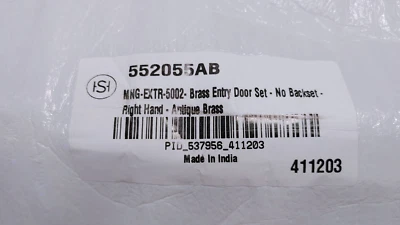 Signature Hardware 479101 Aurick Derecha Latón Llave Puerta Palanca 2-3/8" Retroceso Foto 1 de 4