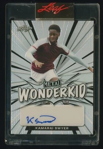 "WONDERKID" autógrafo automático #39/40 hoja de metal Kamarai Swyer 2022 - Imagen 1 de 2