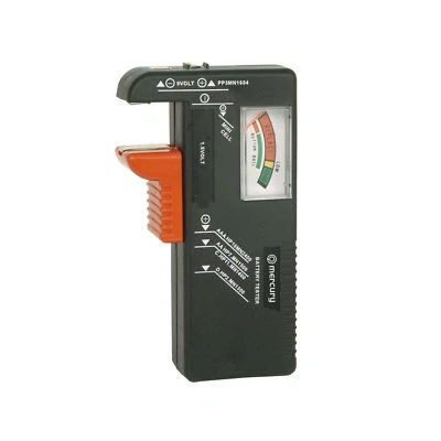 Universal Battery Tester For AA, AAA, C, D, 9V, PP3 Batteries Coin Button Cells - Image 1 of 3