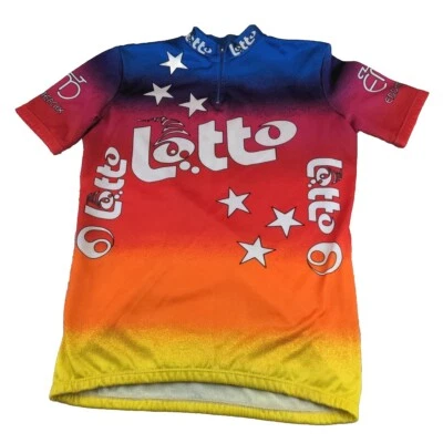 Eddy Merckx Vintage Cycling Jersey Sz Large Lotto Shimano Made In Italy Shimano - Image 1 of 4