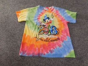 Mickey Mouse Shirt youth medium blue tie-dye disney Y2K retro cartoon 2016 - Picture 1 of 14