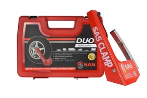 SAS Supaclamp Duo Wheelclamp in Case, 10"- 15″ Steel Rims, FAST & FREE POSTAGE ✅ - Picture 1 of 12