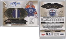 2014 Fleer Showcase Hot Prospects /175 Laurent Brossoit RPA Rookie Patch Auto RC