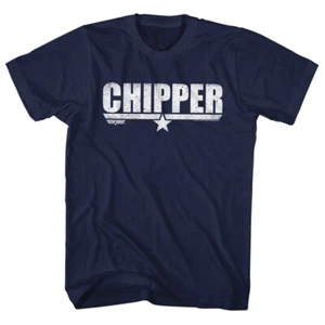 Top Gun Movie F14 Fighter Pilot CHIPPER Name Logo Men's T Shirt  - Picture 1 of 5