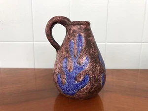 Vaso LA VIETRESE Anni 40 In Terracotta Policroma Smaltata Decorato A Mano - Picture 1 of 10
