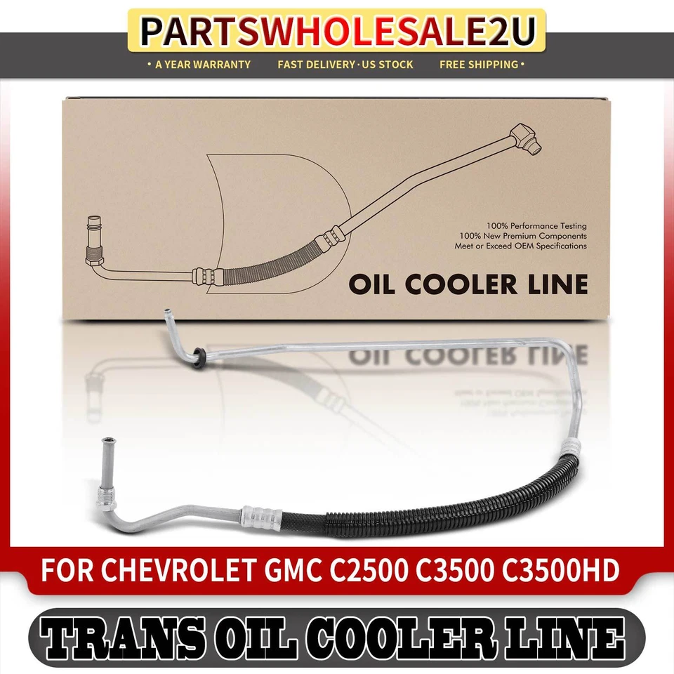 Línea de enfriador de aceite de transmisión para Chevrolet C2500 Suburban GMC K2500 K3500 7,4 L Foto 1 de 4