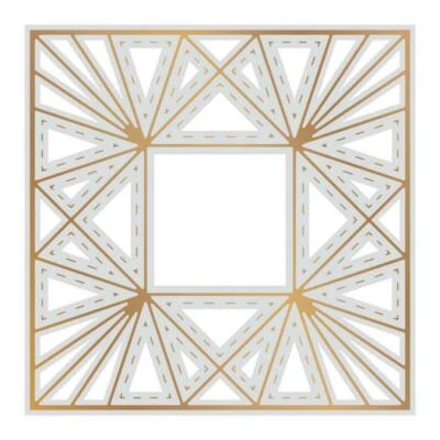 Cut and Foil Die Hotfoil Stamp Gentleman's Crafter Square Starburst Background - image 1 of 2