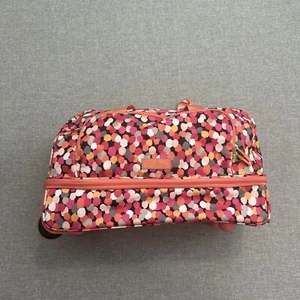"BOLSO DE LONA VERA BRADLEY CON RUEDAS EQUIPAJE DE MANO DE VIAJE 20""" - Imagen 1 de 10