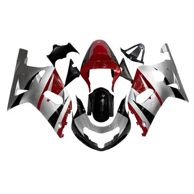 Red Silver Black ABS Bodywork For Suzuki GSXR600 GSX-R750 2000 2001 2002 2003 - Image 1 of 4