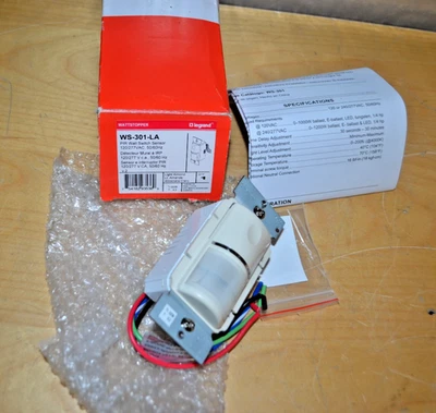 PIR Wall Switch Occupancy Sensor, 120/277V, Lt. Almond ~ WS-301-LA ~ Legrand - Image 1 of 4