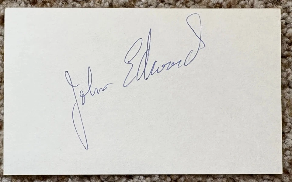 约翰尼·爱德华兹签名卡 - 红人太空人队首次亮相 1961 - — 第 1/1 张图片